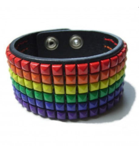 Gay Rainbow Sisters Leather Bracelet