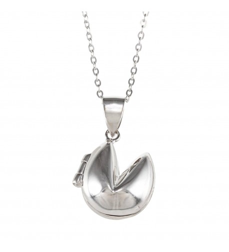 Sterling Silver Fortune Cookie Pendant