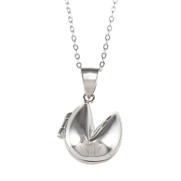 Sterling Silver Fortune Cookie Pendant