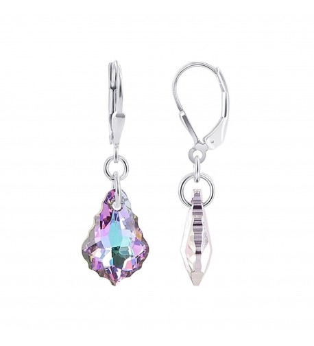 Gem Avenue Sterling Swarovski Leverback