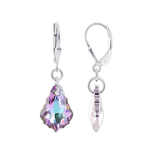 Gem Avenue Sterling Swarovski Leverback