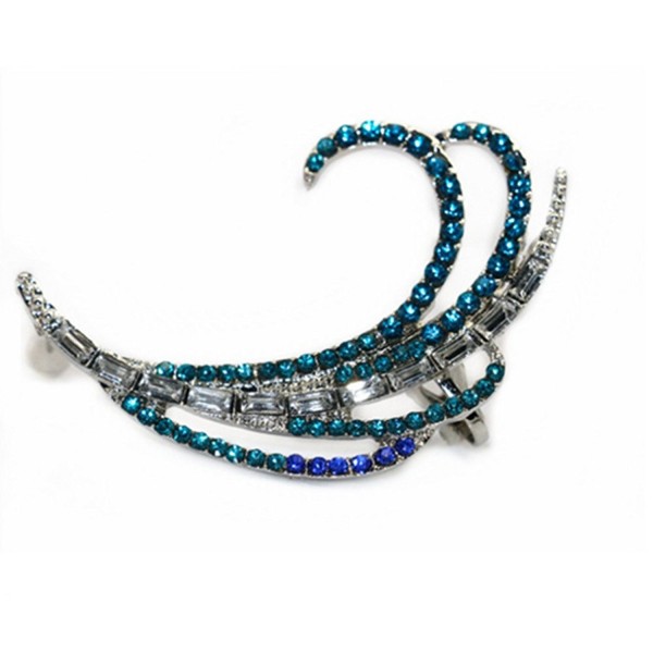 Tabwing Peacock Crystal Cuff Earrings