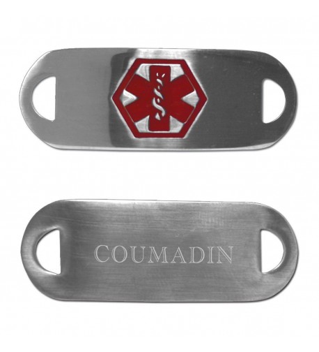 Medical Alert Stainless Bracelet COUMADIN