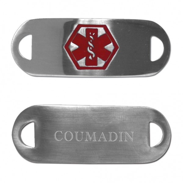 Medical Alert Stainless Bracelet COUMADIN