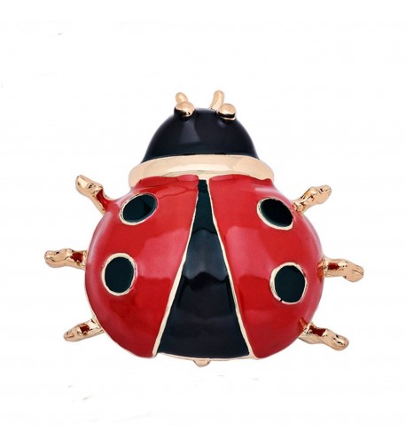CHUYUN Lovely Enamel Ladybug Brooch