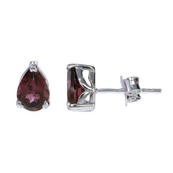 Sterling Silver Rhodolite Earrings Shape