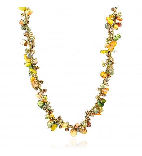 Mother Freshwater Cultured Crystal Necklace