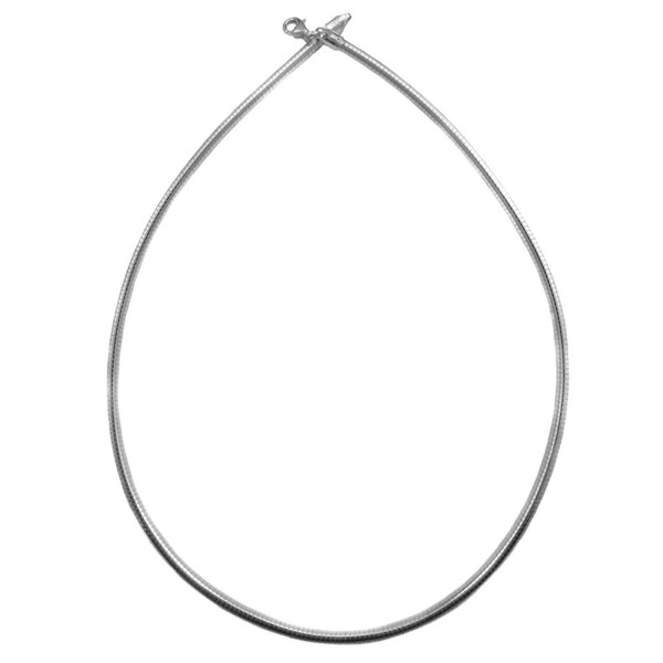 Sterling Silver Weighted Flexible Necklace
