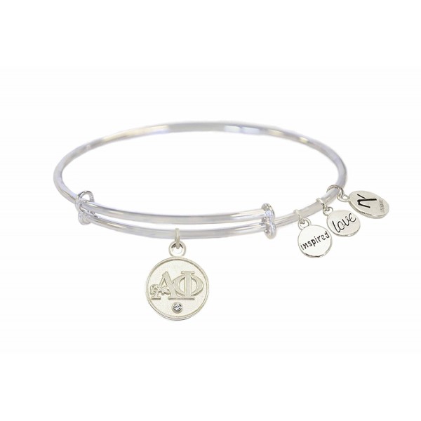 Alpha Inspired Bangle Bracelets Silver