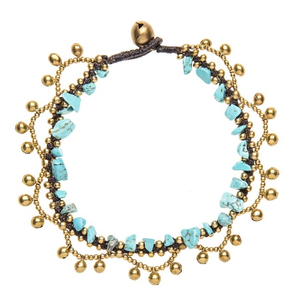 81stgeneration Womens Simulated Turquoise Bracelet