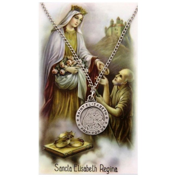 Round Elizabeth Hungary Medal Prayer