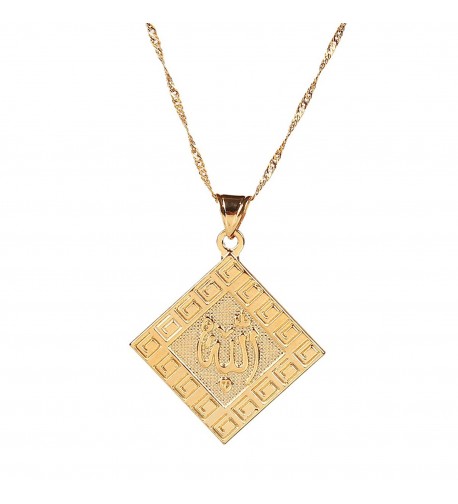 Islamic Gold Jewelry Necklace Pendant