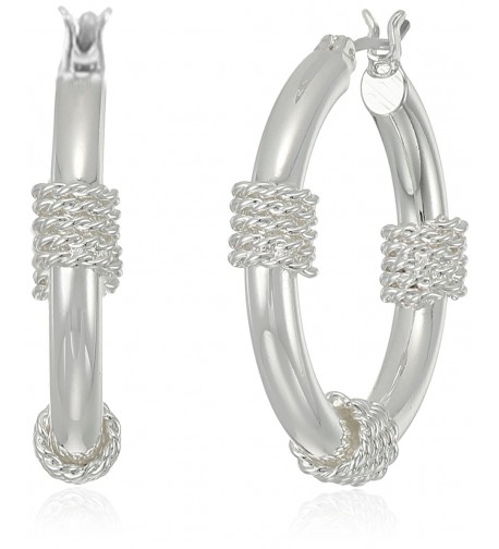 Napier Womens Clickit Earrings Silver Tone