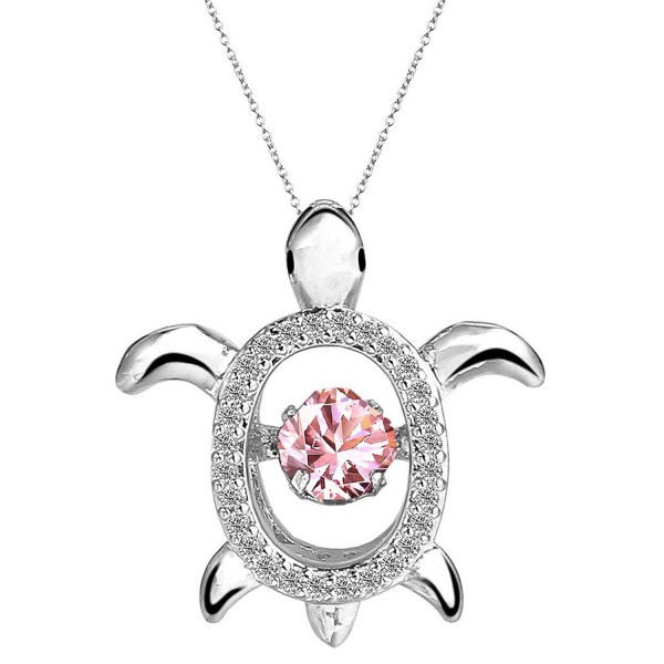 EleQueen Silver tone Dancing Zirconia Necklace EleQueen Silver tone Dancing Zirconia Necklace