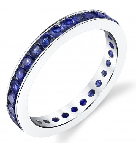 Carats Created Sapphire Eternity Sterling