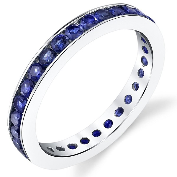 Carats Created Sapphire Eternity Sterling