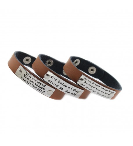 MIKINI Inspirational Bracelet Motivational Wristband