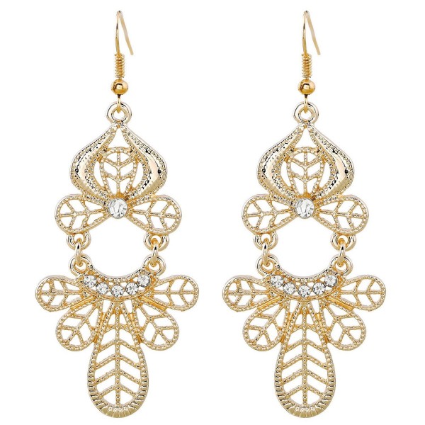 EXCEED Vintage Pattern Filigree Earrings