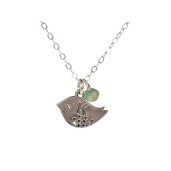 Initial Necklace Birth Month Charm