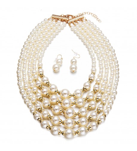  Women's Pearl Strand Necklaces