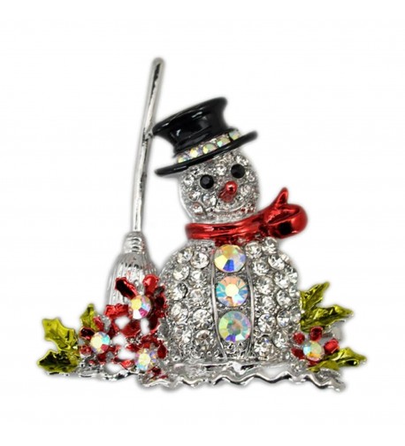 BESSKY Christmas Brooch Crystal Rhinestone