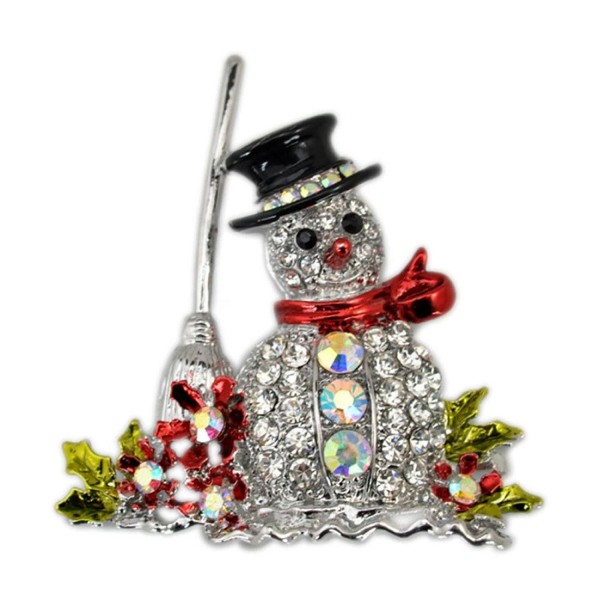 BESSKY Christmas Brooch Crystal Rhinestone