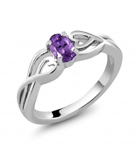 Sterling Silver Amethyst Gemstone Birthstone