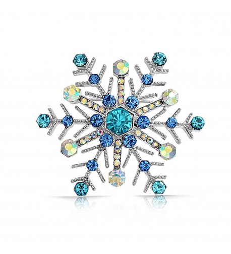 Bling Jewelry Simulated Sapphire Snowflake