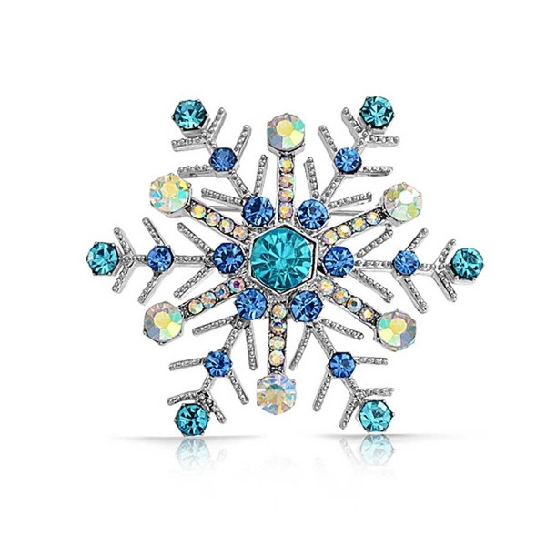 Bling Jewelry Simulated Sapphire Snowflake