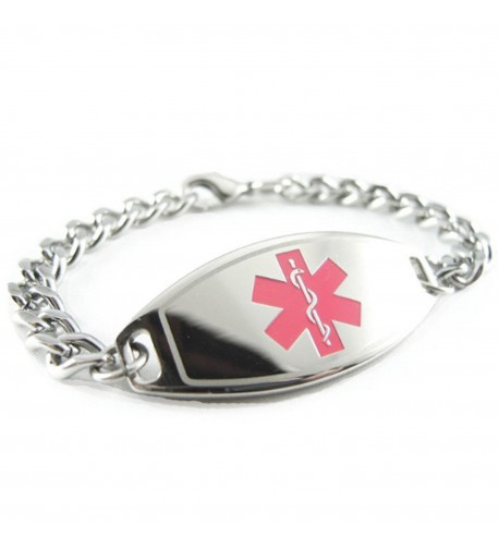 MyIDDr Pre Engraved Customized Allergy Bracelet