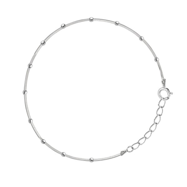 Sterling Silver Italian Anklet Bracelet