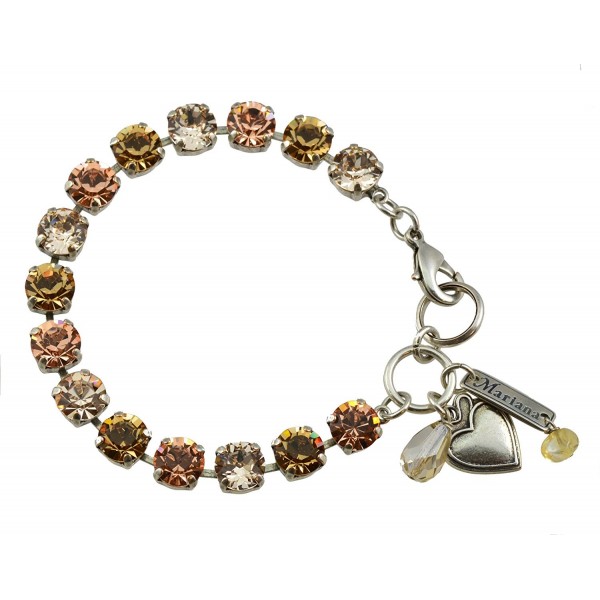 Mariana Jackie Silver Crystal Bracelet