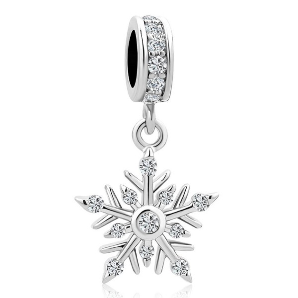 LuckyJewelry Winter Snowflake Charms Bracelets