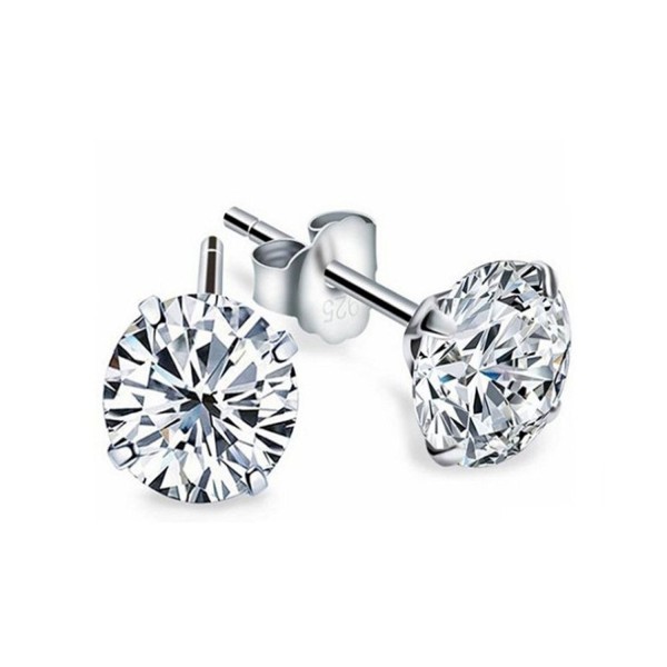 Sterling Silver Zirconia Earrings Children