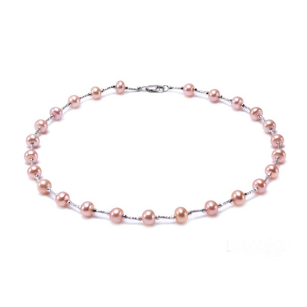 JYX Sterling 7 5 8 5mm Freshwater Pearl