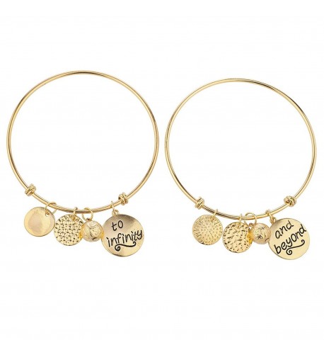 Lux Accessories Goldtone Infinity Bracelets
