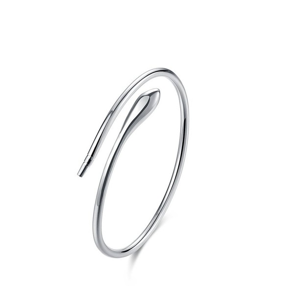 HQR Womens Silver Bracelet Bangle