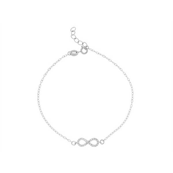 Finejewelers Sterling Silver Infinity Bracelet