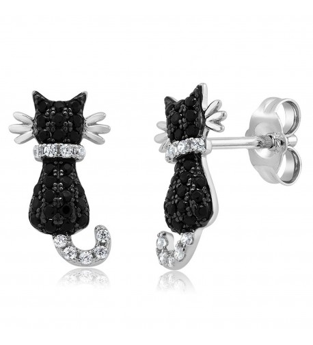 Adorable Sterling Silver Zirconia Earrings