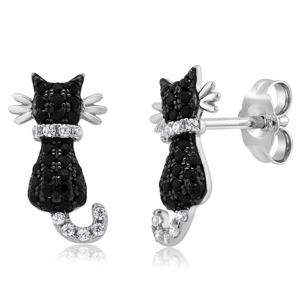 Adorable Sterling Silver Zirconia Earrings