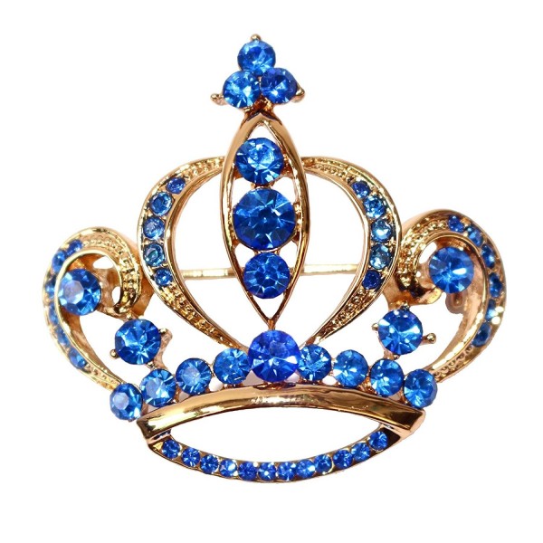 Navachi Plated Crystal Royal Brooch