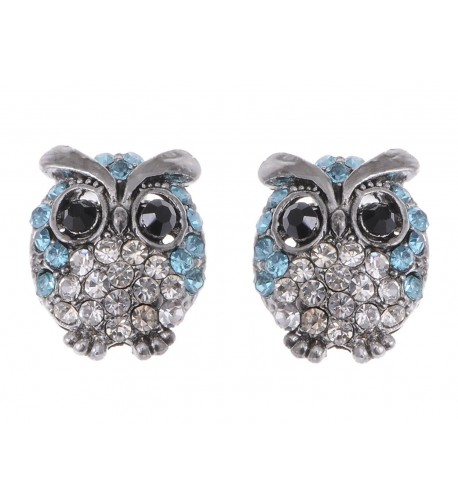 Alilang Silvery Light Rhinestones Earrings