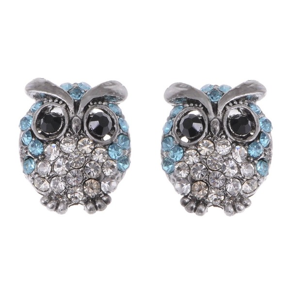 Alilang Silvery Light Rhinestones Earrings