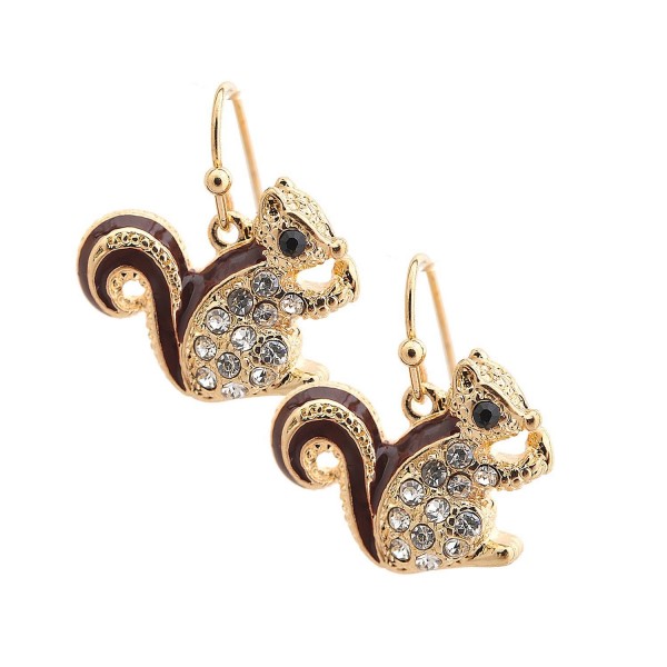 Spinningdaisy Little Squirrel Earrings Plated