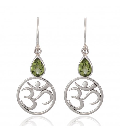 Sterling Silver Symbolic Peridot Earrings