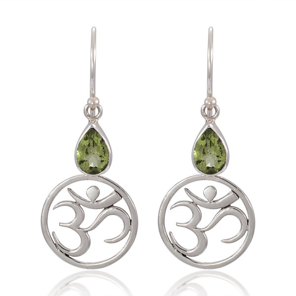 Sterling Silver Symbolic Peridot Earrings