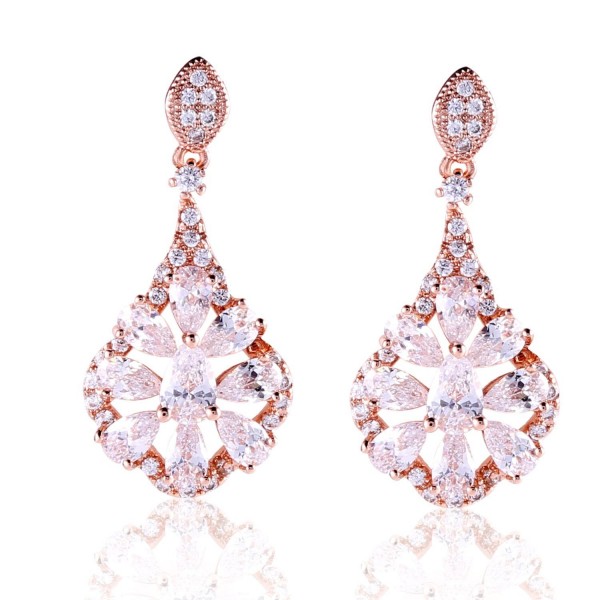 GULICX Womens Elegant Earrings Crystal