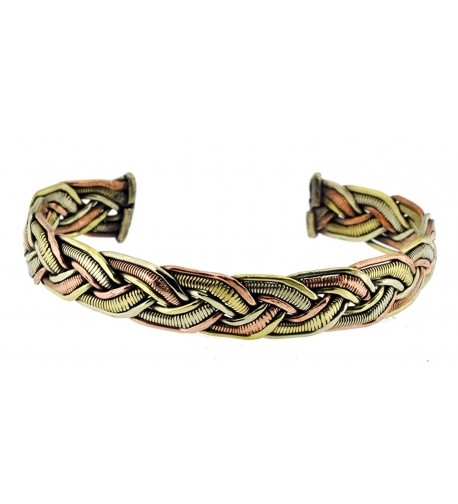 Tibetan Copper Bracelet Healing Braided