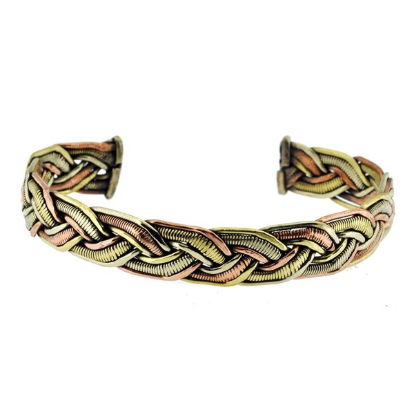 Tibetan Copper Bracelet Healing Braided