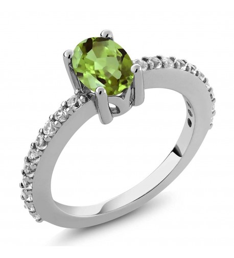 Peridot Created Sapphire Sterling Available